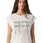 Pepe Jeans Γυναικείο Αμάνικο T-shirt PL5000163-800 Λευκό