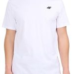 4F Ανδρικό T-shirt 4FWMM00TTSHM3341-10S Λευκό