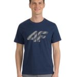 4F Ανδρικό T-shirt 4FWMM00TTSHM3342-31S Μπλε Σκούρο