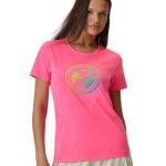 4F Γυναικείο T-shirt 4FWSS26TTSHF2718-55S Ροζ