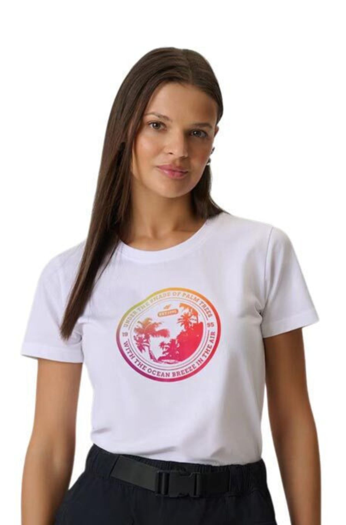 4F Γυναικείο T-shirt 4FWSS26TTSHF2718-10S Λευκό