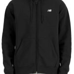 New Balance Essentials Logo French Terry Unisex Ζακέτα MJ41501-BK Μάυρο