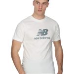 New Balance Ανδρικό T-shirt MT41502-WT Λευκό
