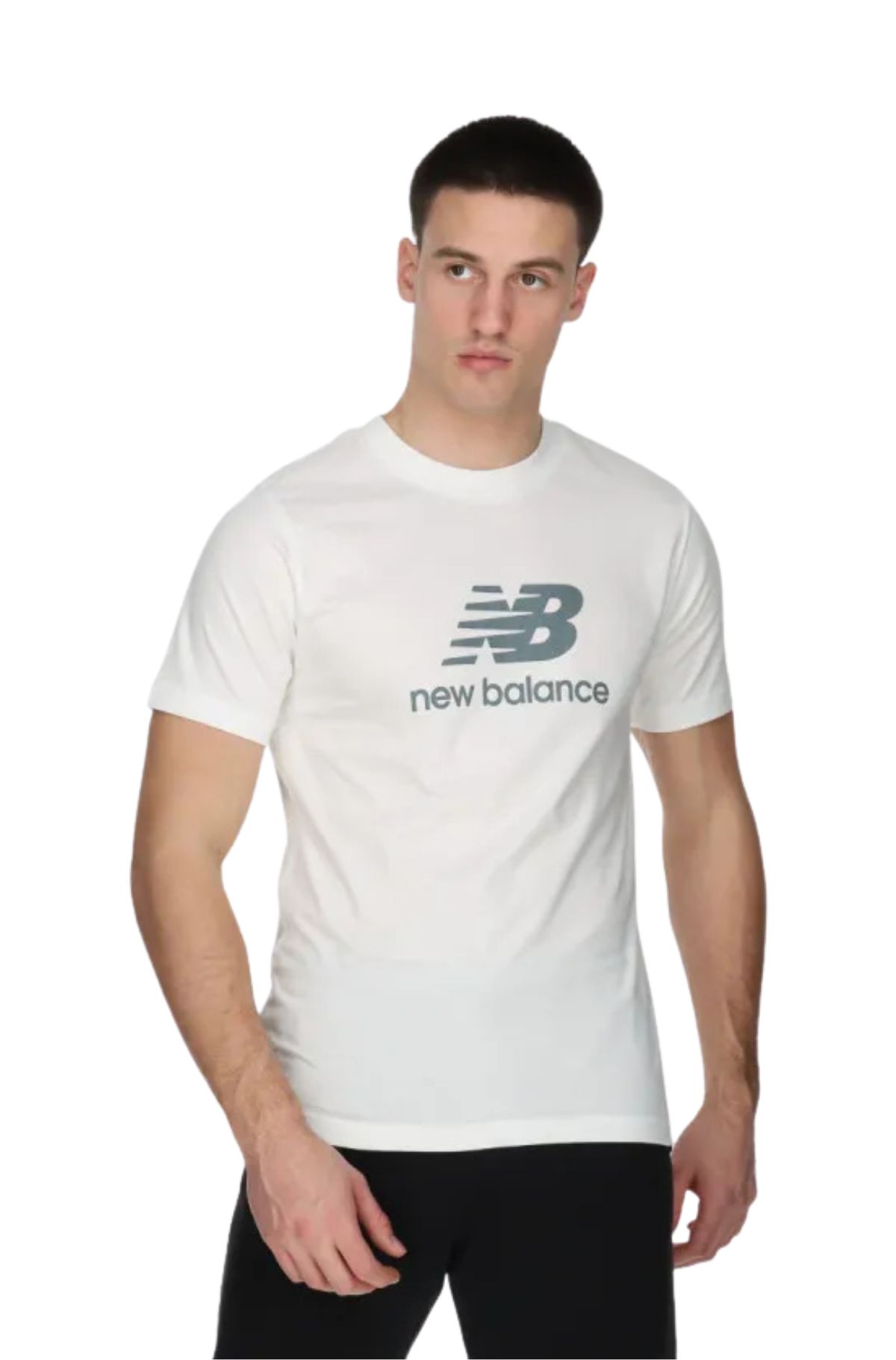 New Balance Ανδρικό T-shirt MT41502-WT Λευκό