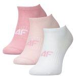 4F Παιδικές Κορίτσι Κάλτσες 3pack 4FJWMM00USOCF496-93S Πολύχρωμο Ροζ