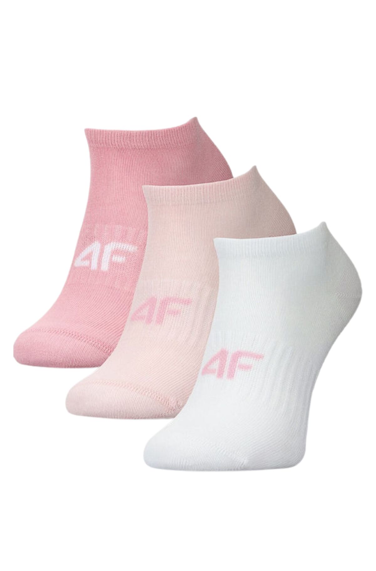4F Παιδικές Κορίτσι Κάλτσες 3pack 4FJWMM00USOCF496-93S Πολύχρωμο Ροζ