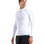 Arena Rash Vest L/S Graphic Ανδρική Μπλούζα 011107-100 Λευκό