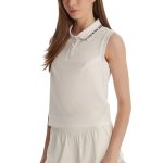 Guess Γυναικείο Αμάνικο Τοπ Polo V6GP03K2958-G011 Λευκό