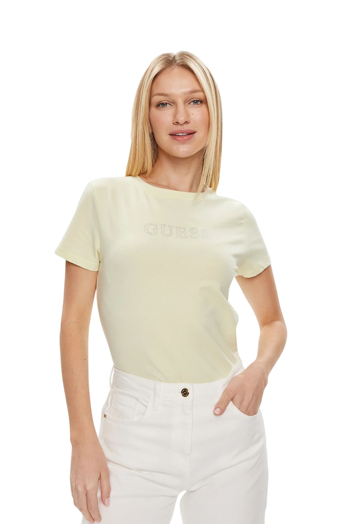 Guess Γυναικείο T-Shirt V3BI11J1314-A89J Πράσινο