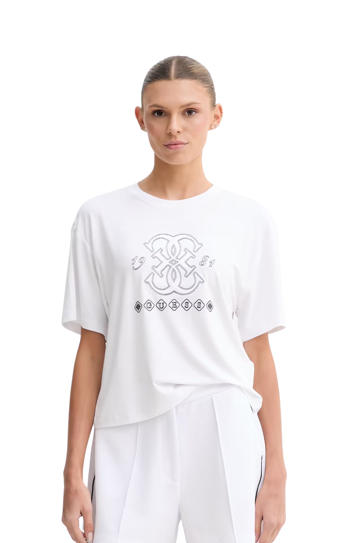 Guess Γυναικείο T-Shirt V6I10K2977-G011 Λευκό