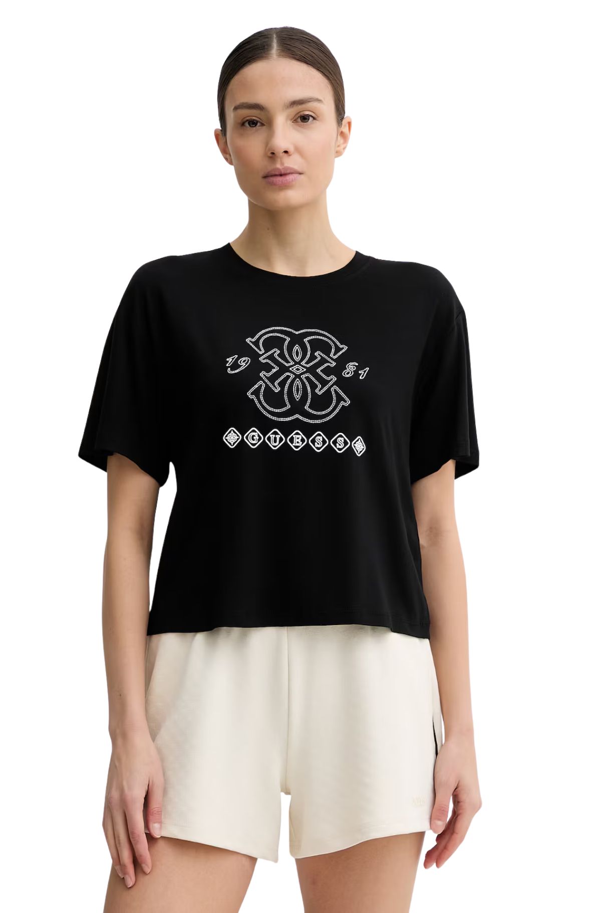 Guess Γυναικείο T-Shirt V6I10K2977-JBLK Μαύρο
