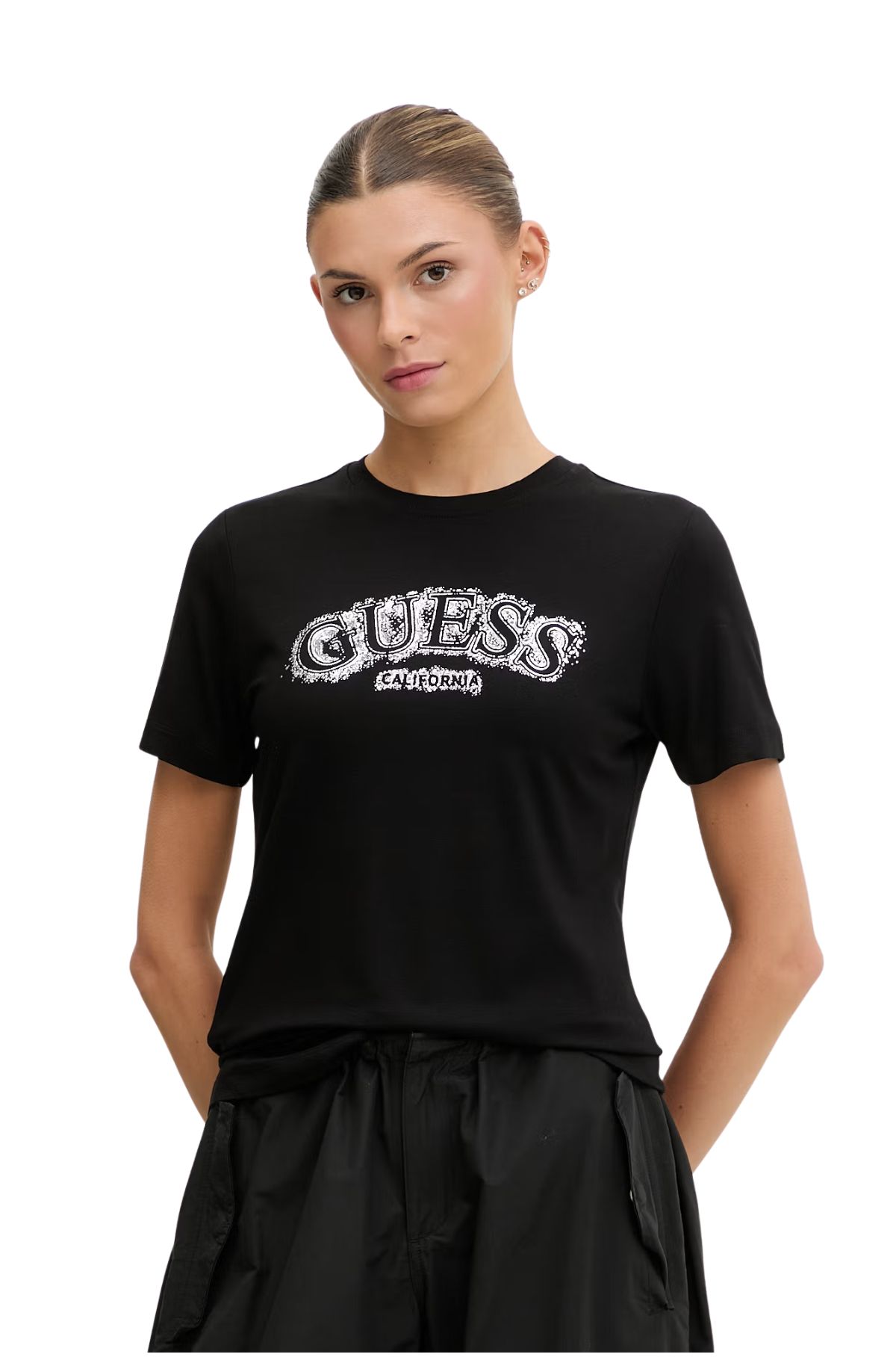 Guess Γυναικείο T-Shirt V6GI15K2982-JBLK Μαύρο
