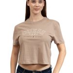 Guess Γυναικείο T-Shirt V6GI04K2965-A10L Καφέ