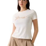 Guess Γυναικείο T-Shirt V6GI01K2962-G1O6 Κρεμ