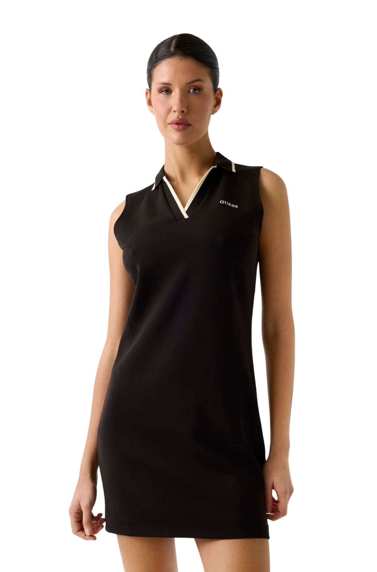 Guess Mini Γυναικείο Φόρεμα Polo V6GK02K2928-JBLK Μαύρο