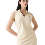 Guess Mini Γυναικείο Φόρεμα Polo V6GK02K2928-G047 Κρεμ