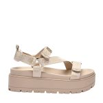 Guess Fetta Logo Γυναικεία Σανδάλια FLJFTTFAL03 Κρεμ