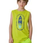 4F Παιδικό Αγόρι Αμάνικο T-shirt 4FJWSS26TSLEM294-45S Πράσινο