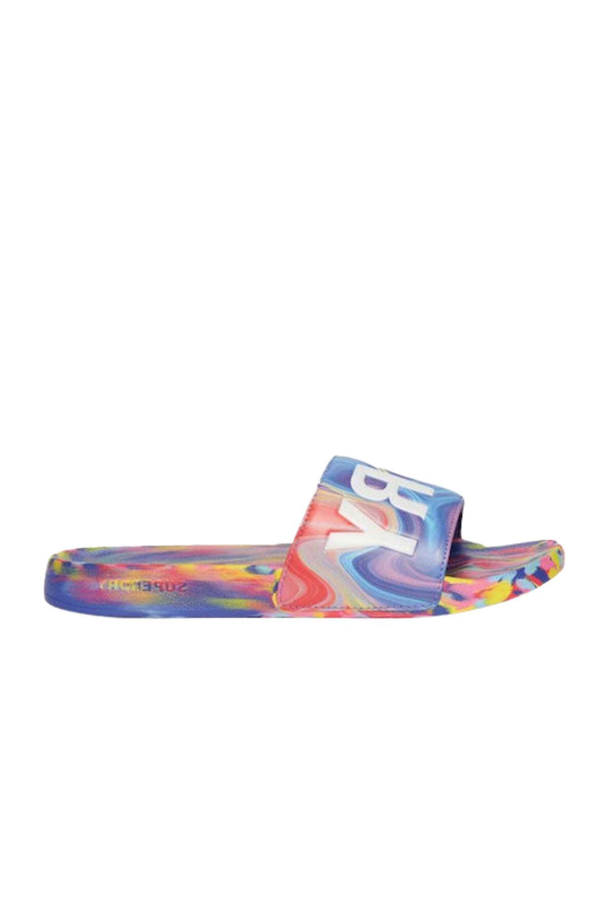 Superdry Γυναικείες Παντόφλες WF310218A-2JQ Μωβ/Πολύχρωμο