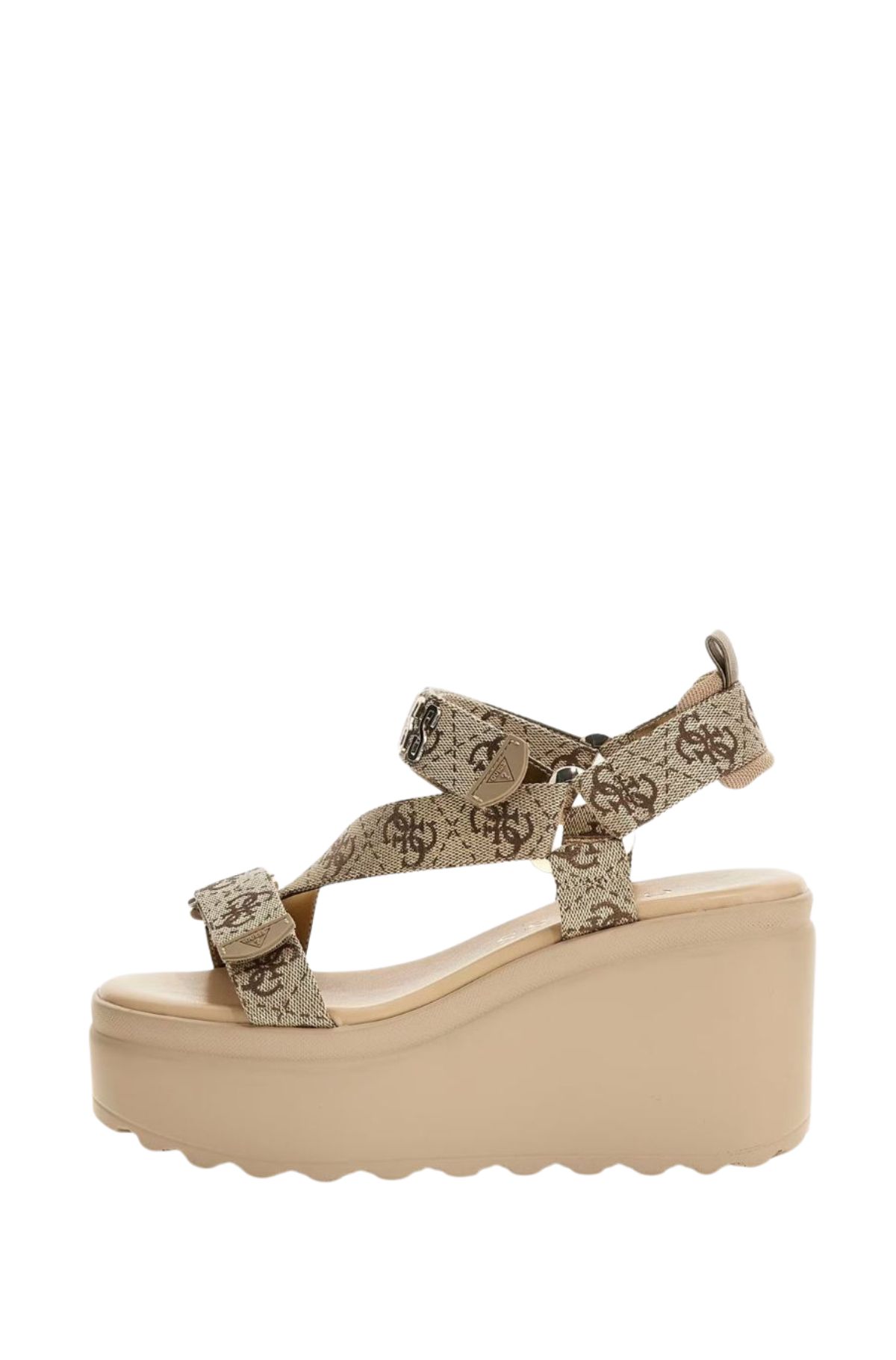 Guess Γυναικείο Σανδάλια Πλατφόρμα FLJOCILEL03 Μπεζ