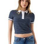 Guess Γυναικείο Πολο Μπλουζάκι W6GP17K2946-SB09 Μπλε