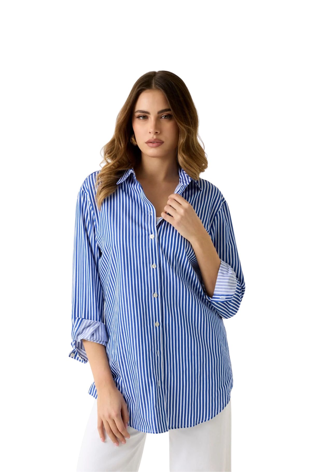 Guess Γυναικείο Πουκάμισο W6GH39W1849-SB0B Μπλε