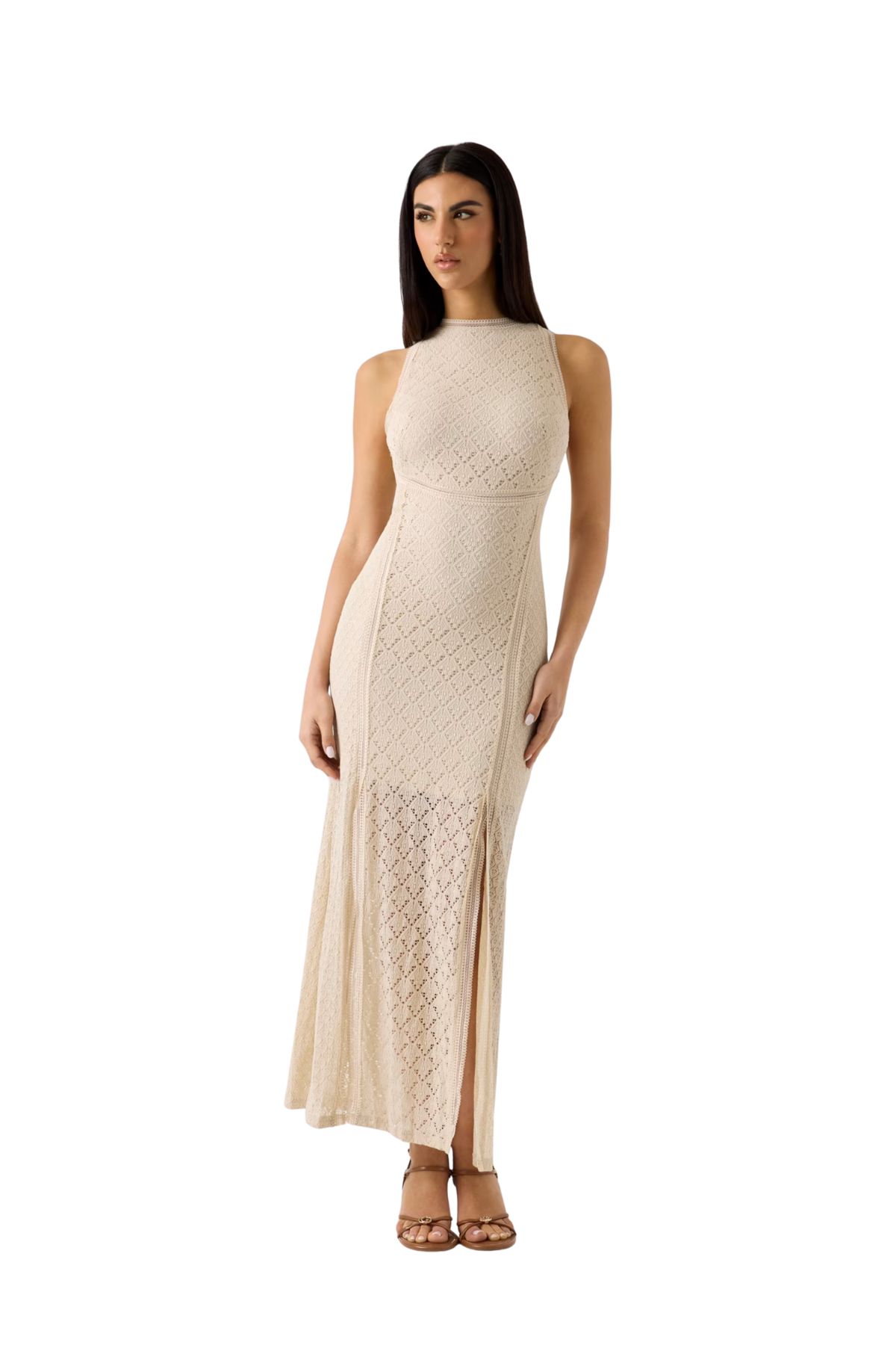 Guess Γυναικείο Φόρεμα W6GK16K2953-A11C Μπεζ
