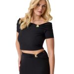 Guess Γυναικεία Μπλούζα W6GP12K2935-JBLK Μάυρο
