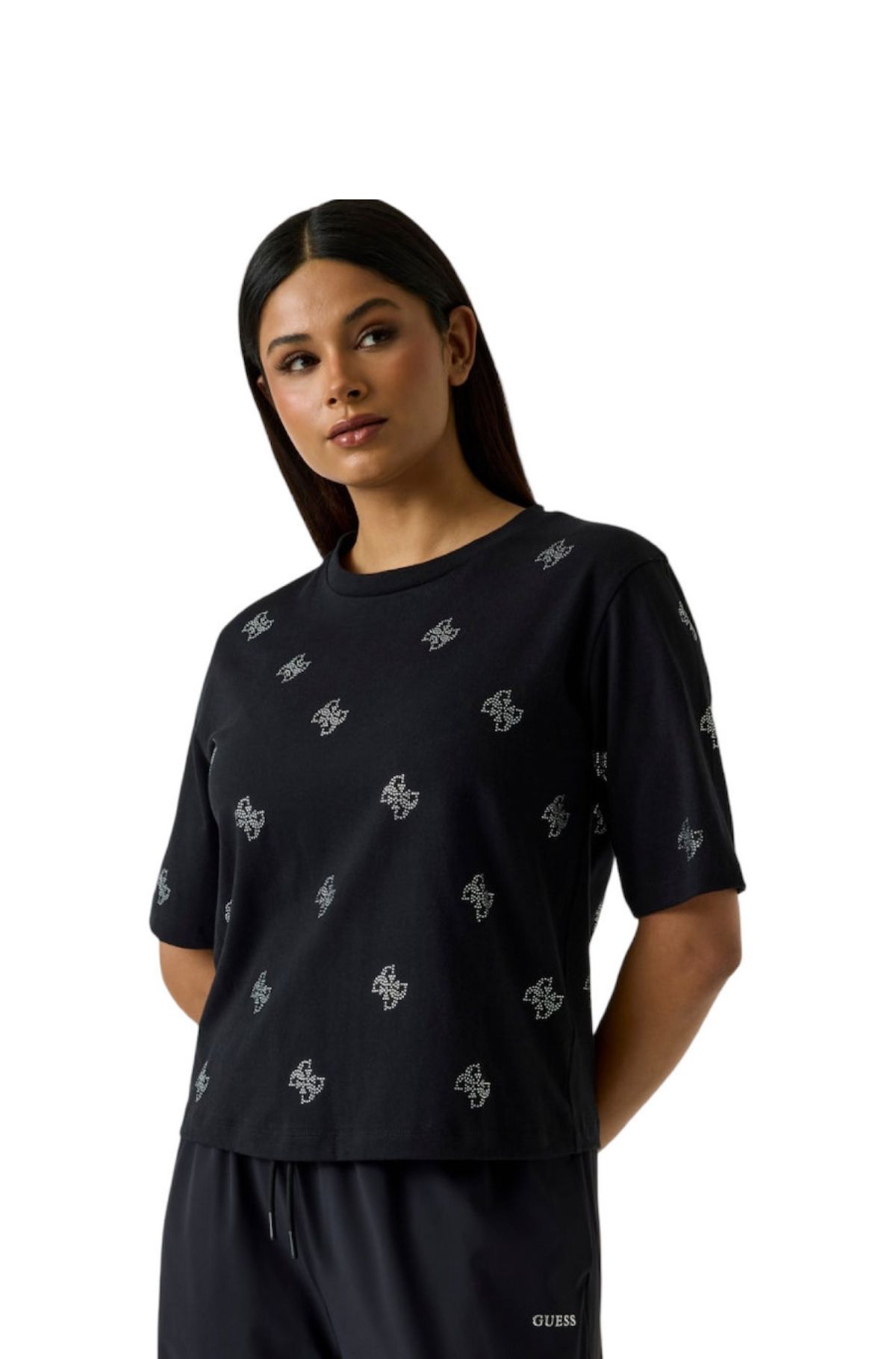 Guess Γυναικείο T-shirt V6GI18K2985-JBLK Μάυρο