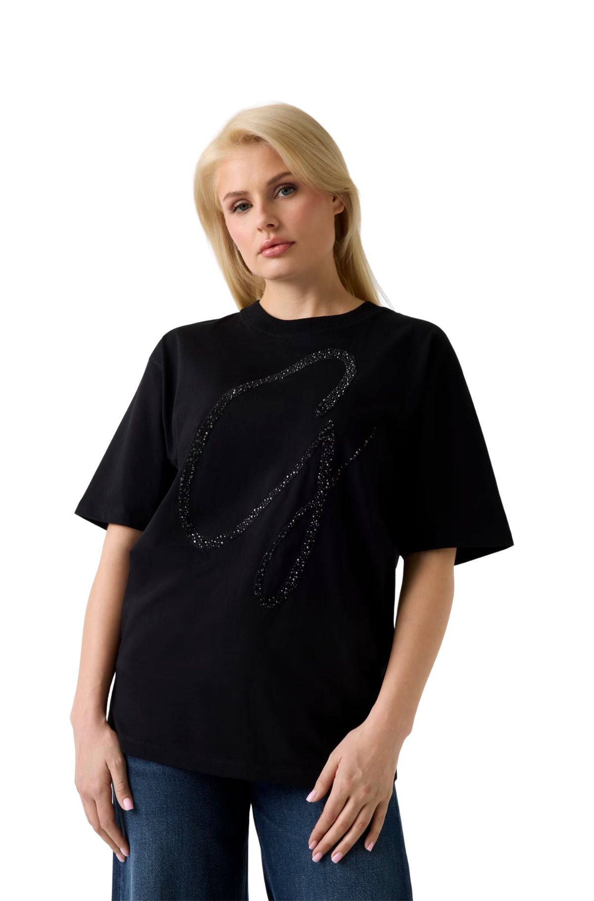 Guess Γυναικείο T-shirt W6GI39K3478-JBLK Μάυρο