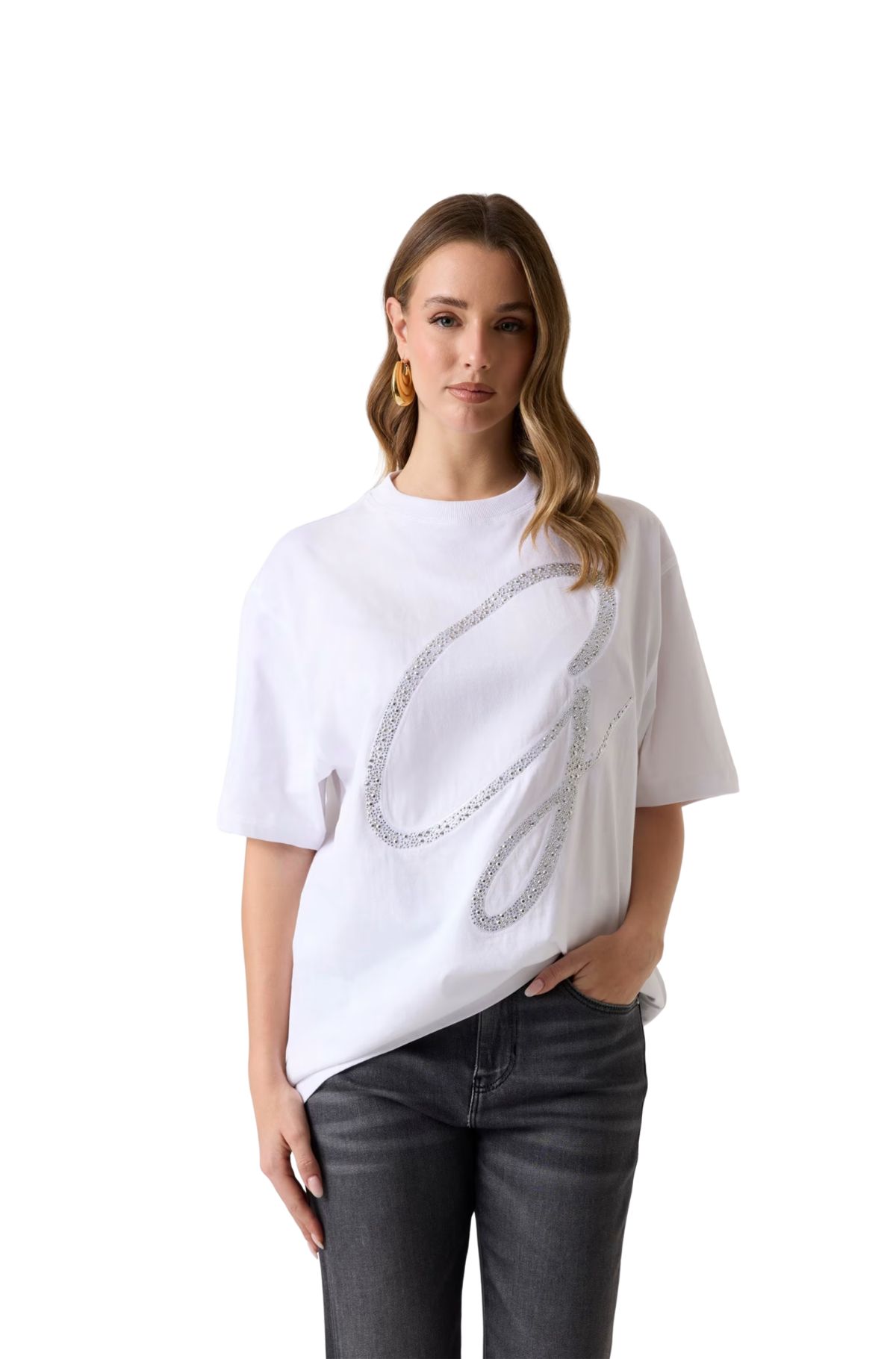Guess Γυναικείο T-shirt W6GI39K3478-G011 Λευκό