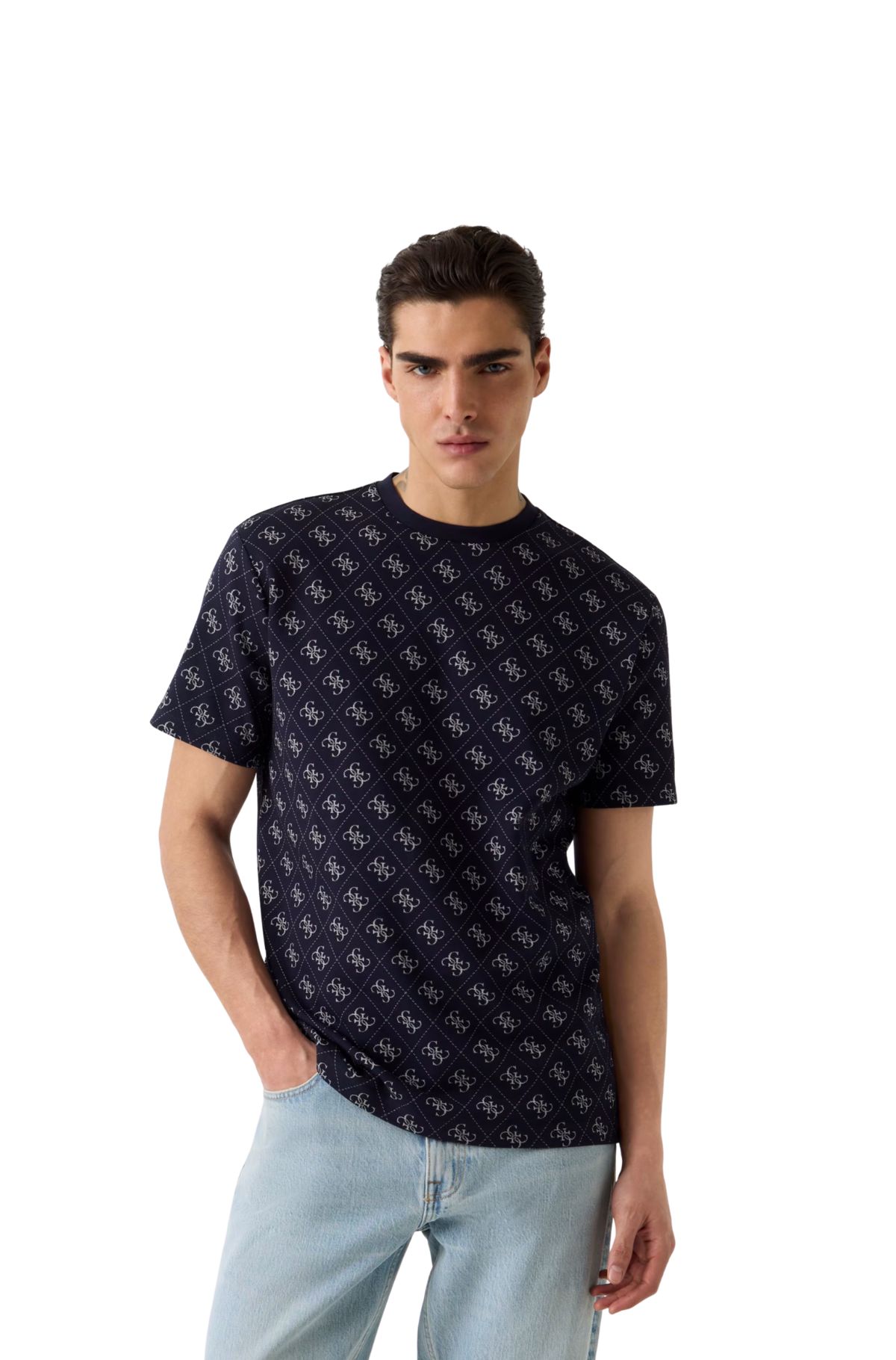 Guess Ανδρικό T-shirt M6GP34K3200-FBDB Μπλε