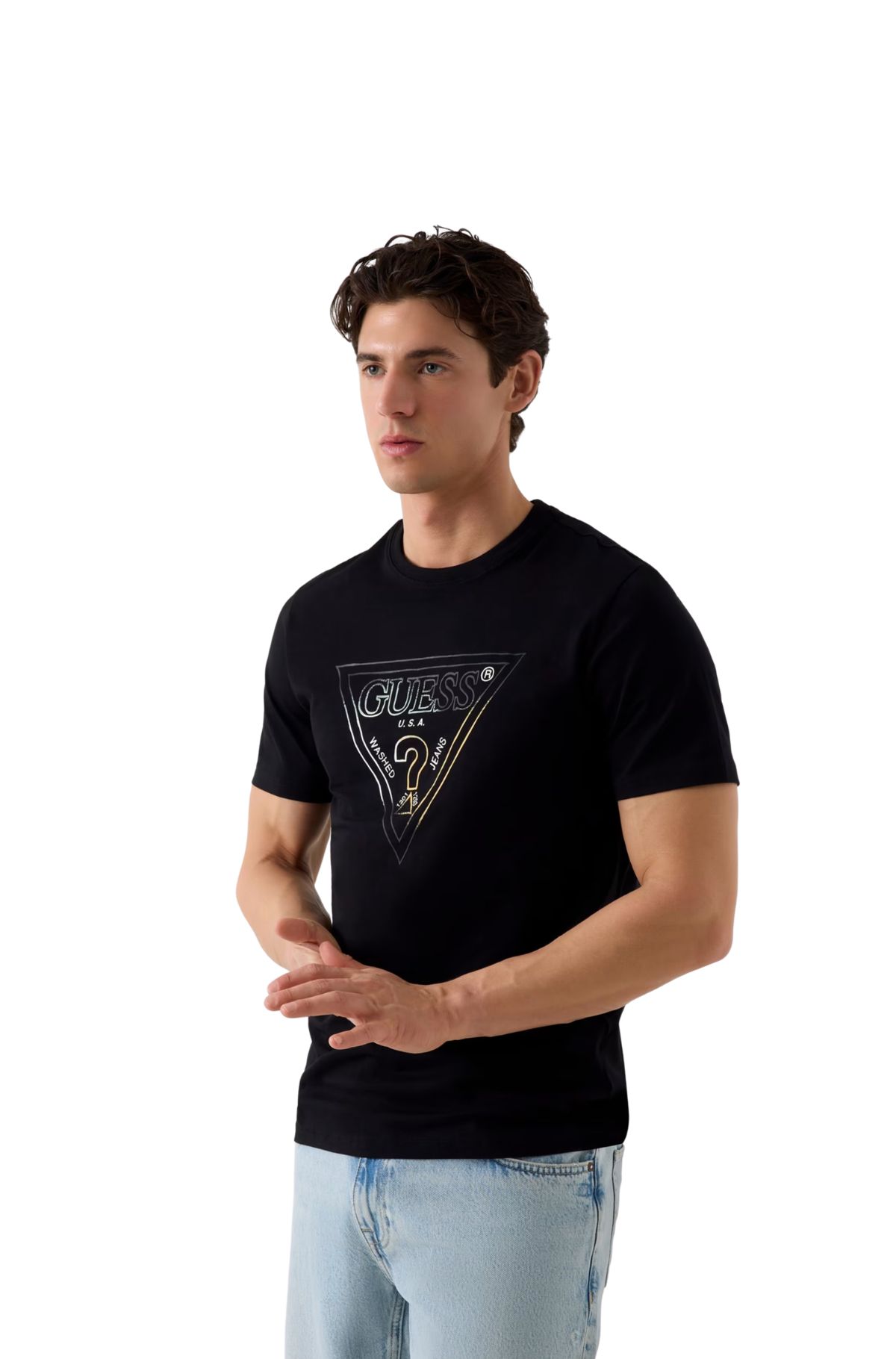 Guess Ανδρικό T-shirt M6GI11K2992-JBLK Μάυρο