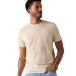 Guess Ανδρικό T-shirt M6GI41K3346-F1PV Μπεζ