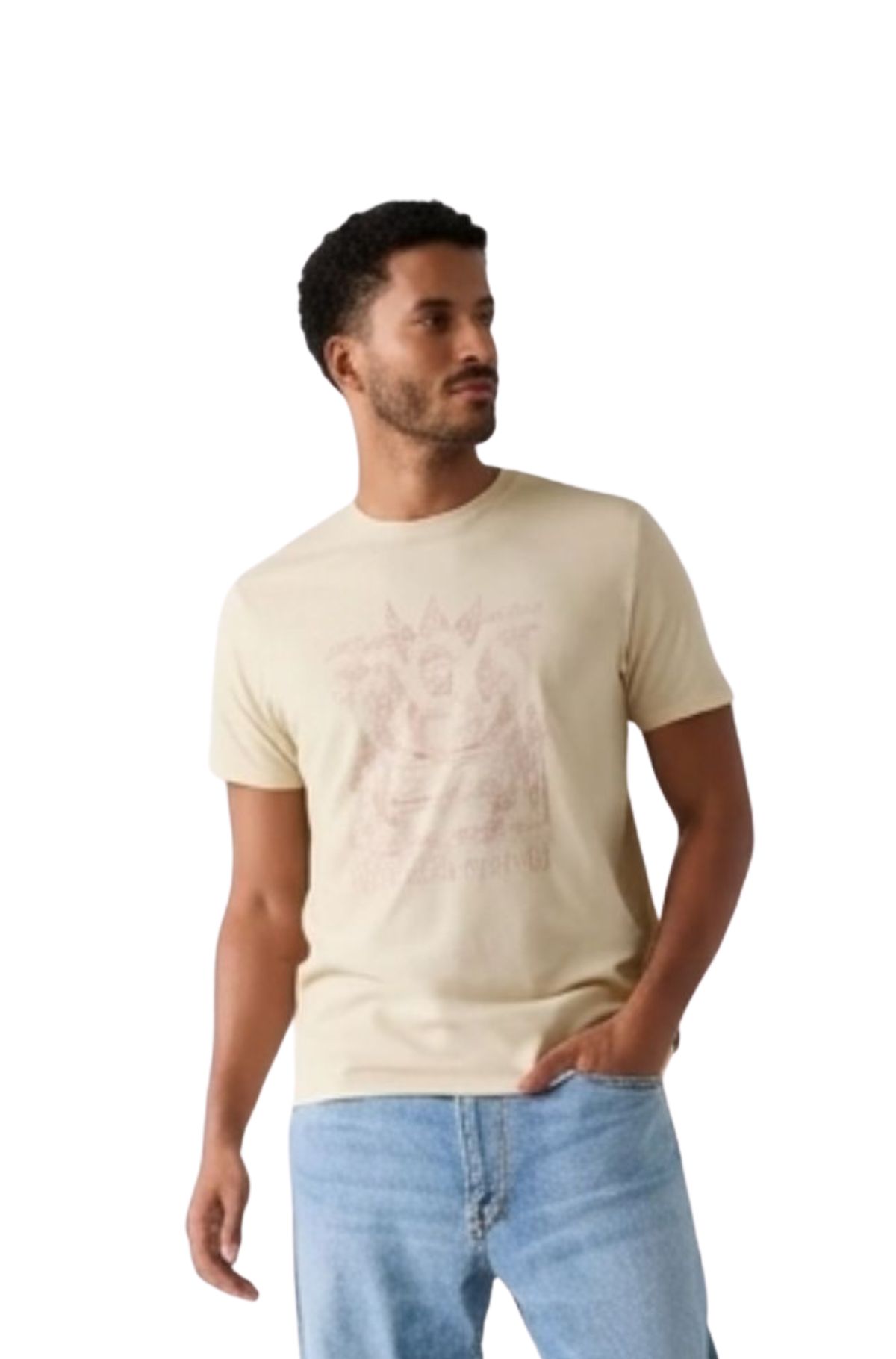 Guess Ανδρικό T-shirt M6GI41K3346-F1PV Μπεζ