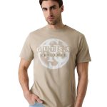 Guess Ανδρικό T-shirt M6GI09K2989-G1CA Μπεζ