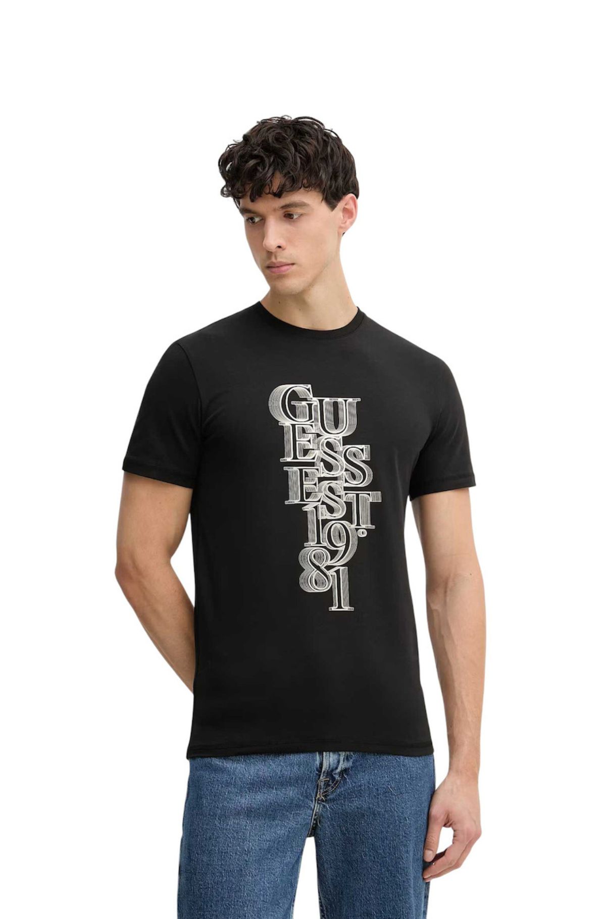 Guess Ανδρικό T-shirt M6GI10K2991-JBLK Μάυρο