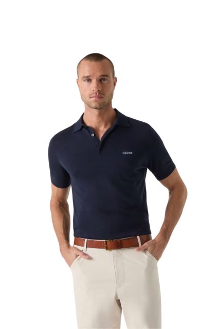 Guess Ανδρικό Μάλλινο Πλεκτό T-shirt M6GR04Z0557-G7V2 Μπλε