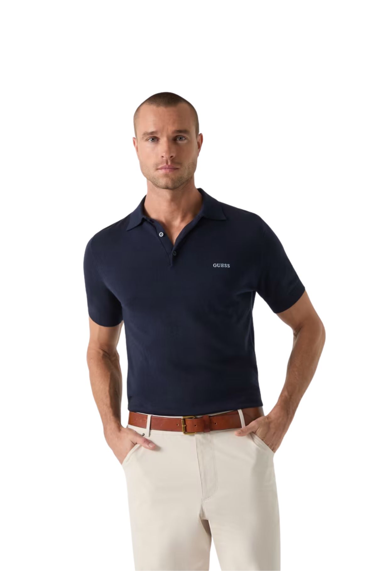 Guess Ανδρικό Μάλλινο Πλεκτό T-shirt M6GR04Z0557-G7V2 Μπλε