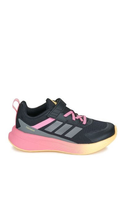 Adidas FortaRun Παιδικό Παπούτσι JR9831 Mάυρο/Ροζ
