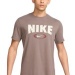 Nike Ανδρικό T-Shirt HJ3594-289 Καφέ/Γκρι