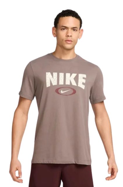 Nike Ανδρικό T-Shirt HJ3594-289 Καφέ/Γκρι