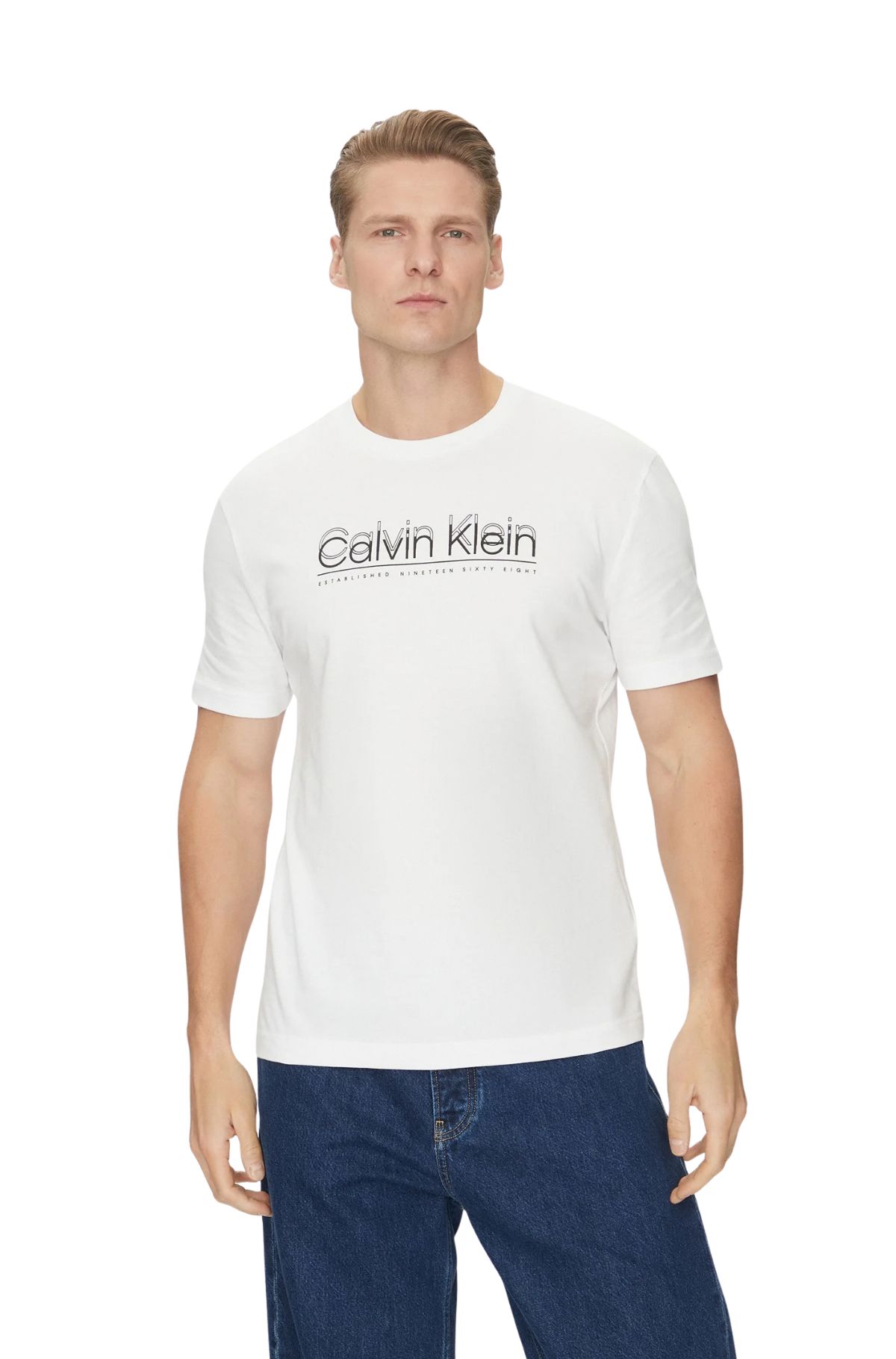 Calvin Klein Ανδρικό T-Shirt K10K114149-YAF Λευκό