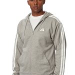 Adidas Essentials 3-Stripes Ανδρική Ζακέτα KY4173 Γκρι