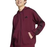 Adidas Essentials 3-Stripes Ανδρική Ζακέτα KY4177 Μπορντό