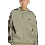 Adidas Essentials 3-Stripes Ανδρική Ζακέτα KY4147 Πράσινο