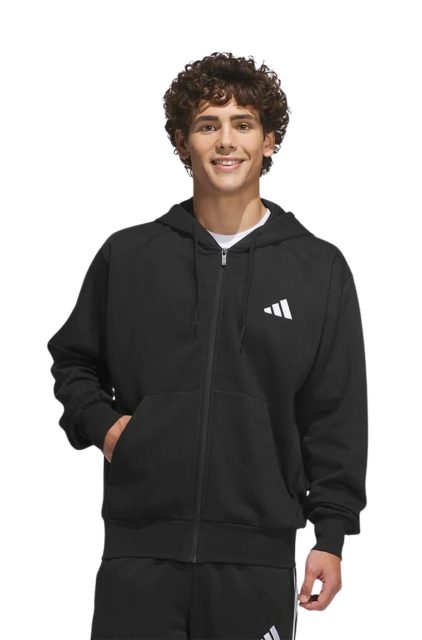 Adidas Sportswear 3-Stripes Ανδρική Ζακέτα IA6045 Μαύρο