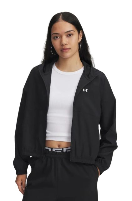 Under Armour Rival Woven Γυναικείο Τζάκετ 6004849-005 Μαύρο