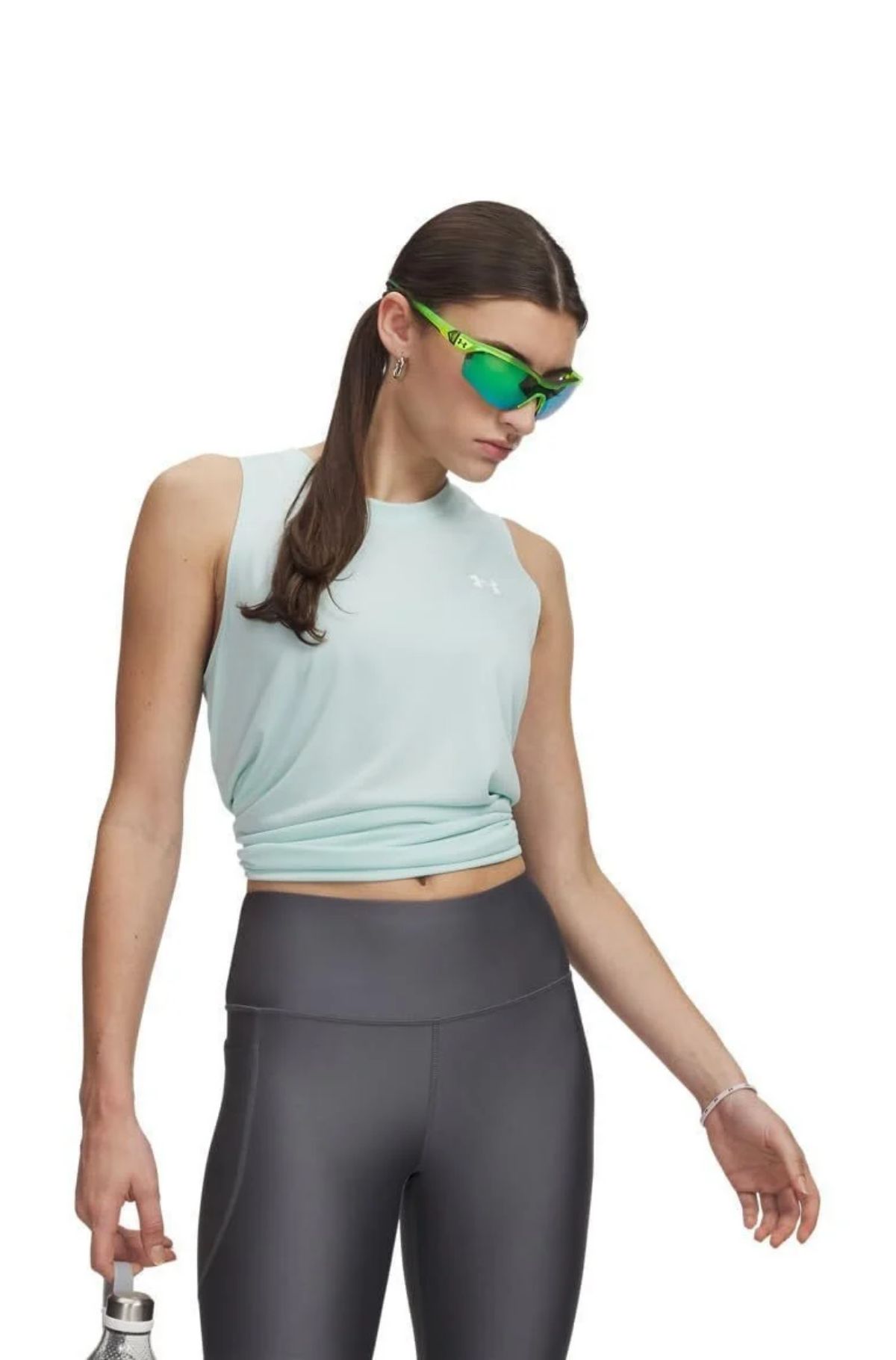 Under Armour Γυναικεία Αθλητική Αμάνικη Μπλούζα 1383655-703 Μέντα