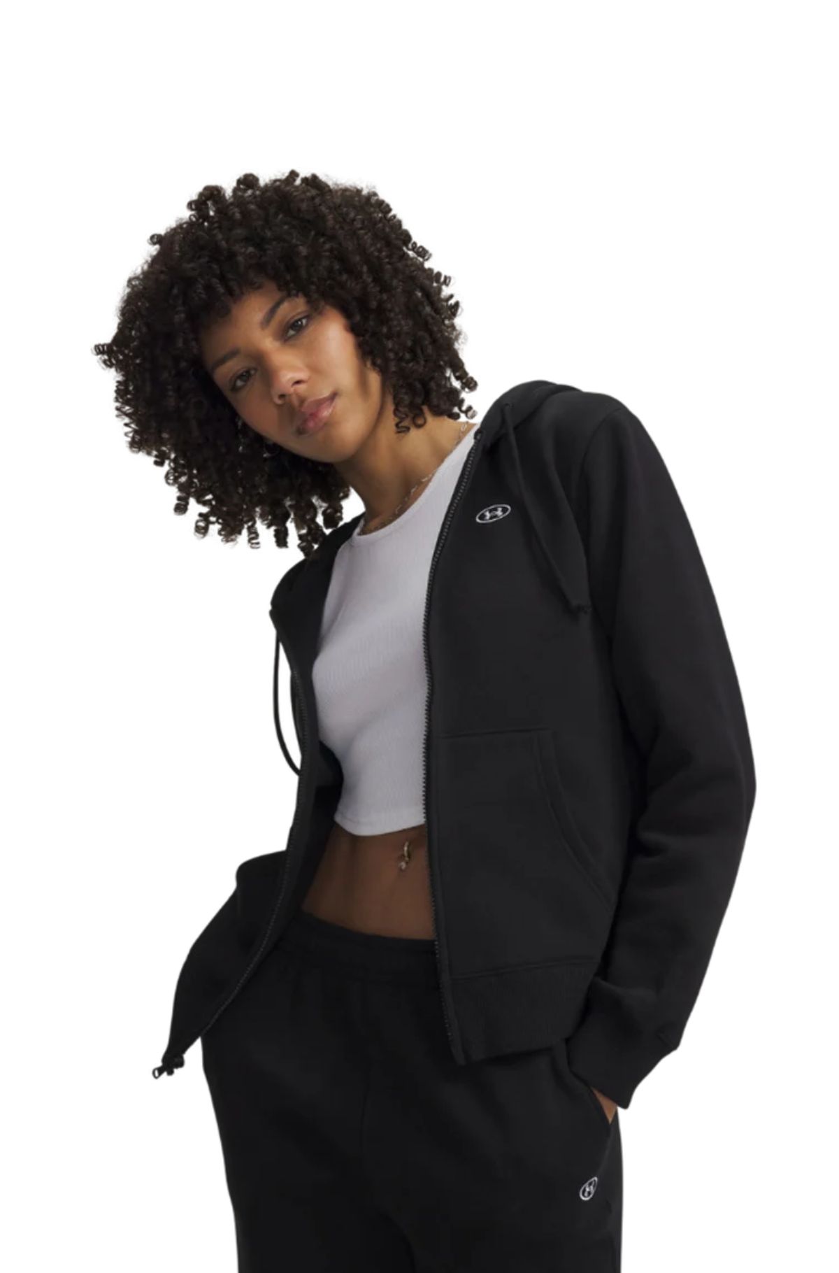 Under Armour Rival Γυναικεία Ζακέτα 6016556-008 Μάυρο